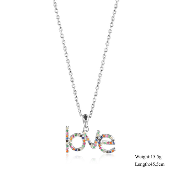 LOVE colored diamond necklace - SSN180