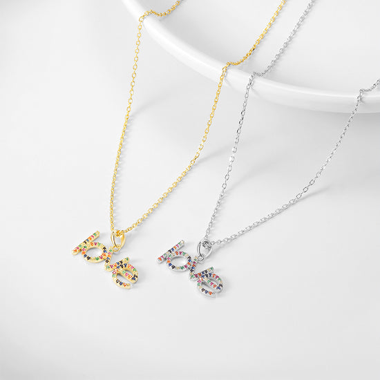 LOVE colored diamond necklace - SSN180