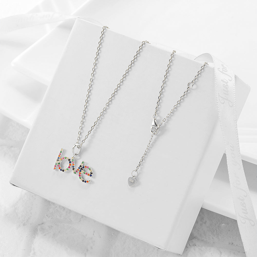 LOVE colored diamond necklace - SSN180