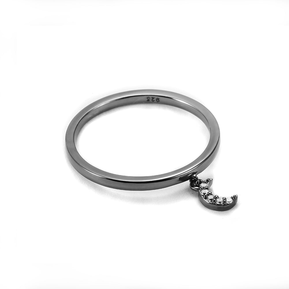 Moon smooth ring-SSR075