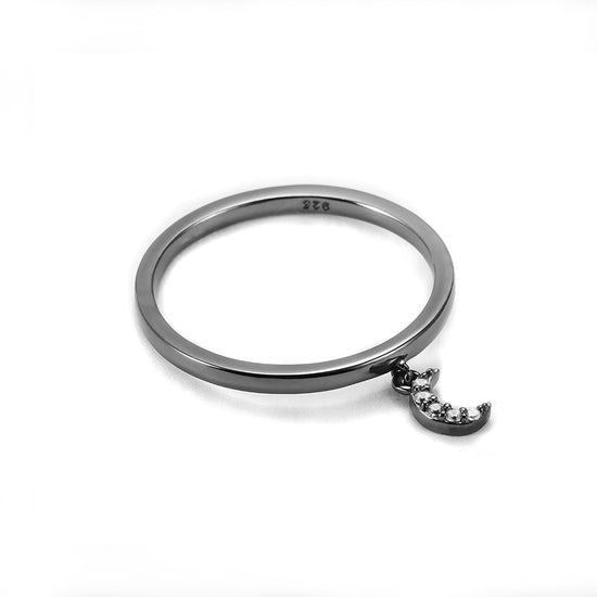 Moon smooth ring-SSR075