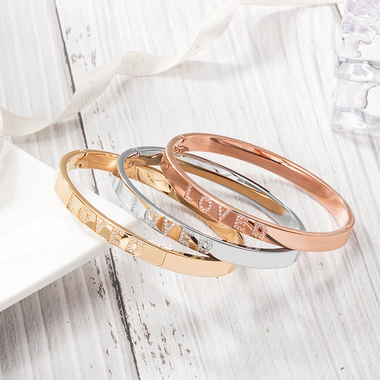 Engravable Forever Loved Bangle